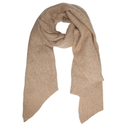 Zachte wintersjaal beige