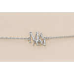 Armband met kleine zirkonia steentjes met Mama tekst