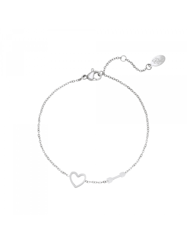 Armband met Hart en Pijl Bedel Armband met Hart en Pijl Bedel