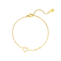 Armband met Hart en Pijl Bedel