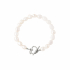 Armband parel hart sluiting