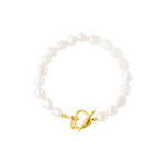Armband parel hart sluiting