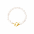 Armband parel hart sluiting