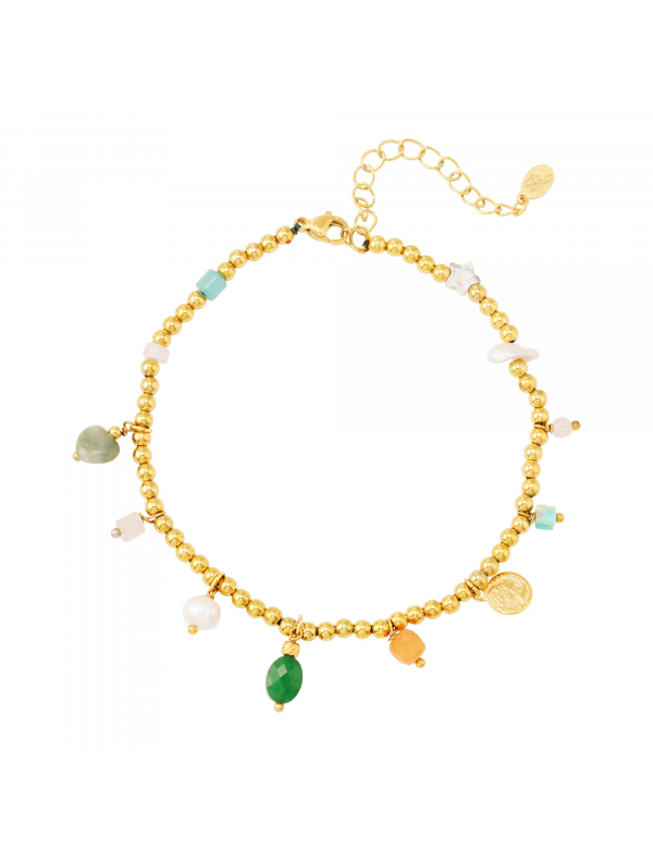 Enkelbandje kleurrijk