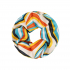 Scrunchie met kleurrijke strepen