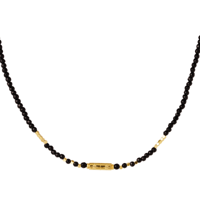Kralenketting met gouden hanger