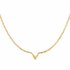 Edelstalen Ketting Letter V