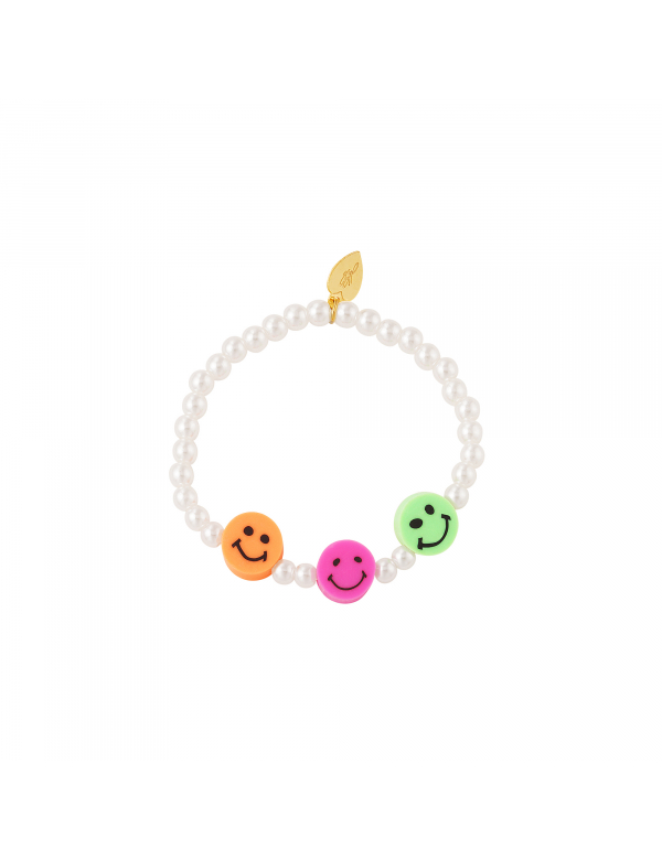 Kids - parel smiley armband