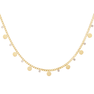 Ketting circels met strass