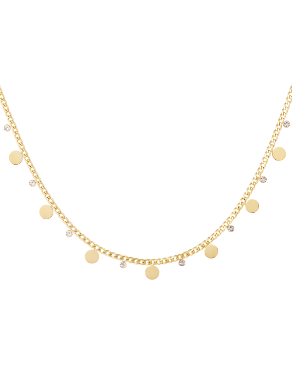 Ketting circels met strass Ketting circels met strass